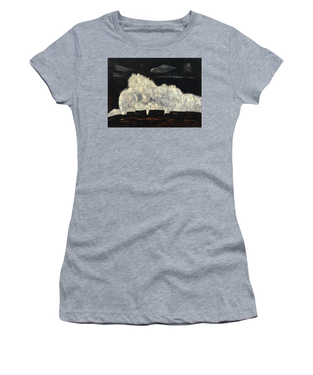 Marsden Hartley (american Women's T-Shirt featuring the painting Evening Storm by Marsden Hartley