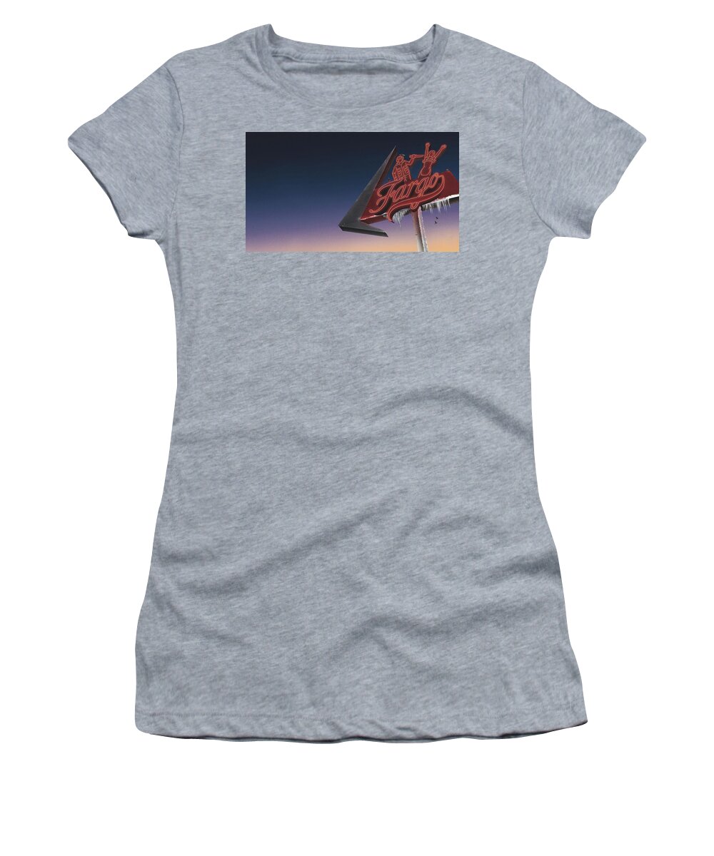 Fargo Women's T-Shirt featuring the digital art Fargo #1 by Maye Loeser