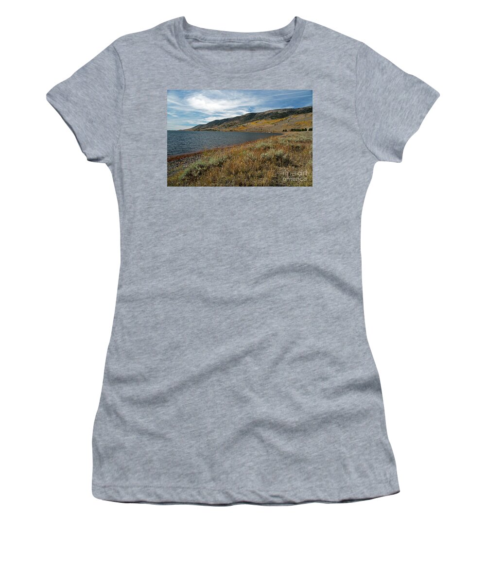 Fish Lake Women's T-Shirt featuring the photograph Fish Lake UT #1 by Cindy Murphy - NightVisions