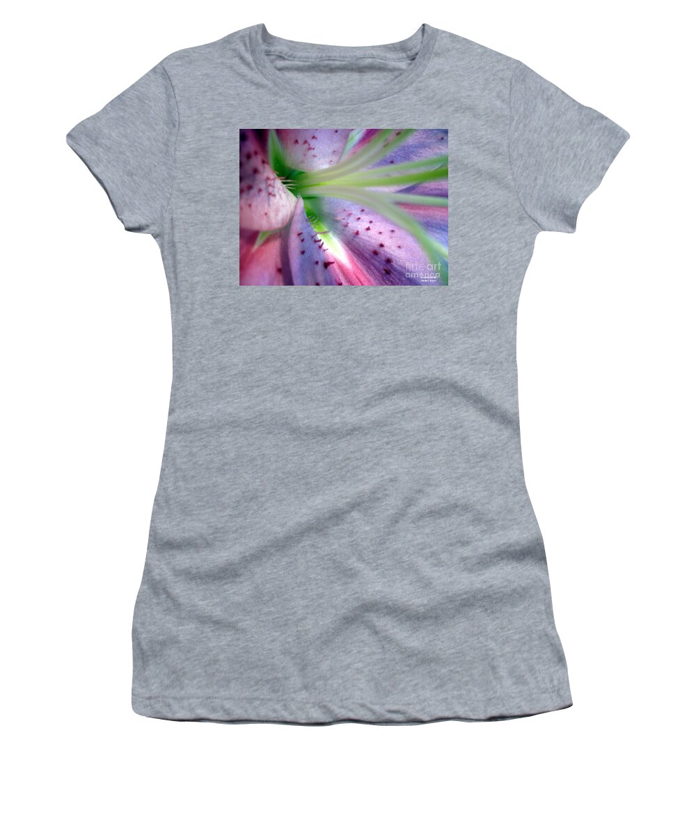 Pink Women's T-Shirt featuring the photograph Fragments Series #1 by Shelley Jones