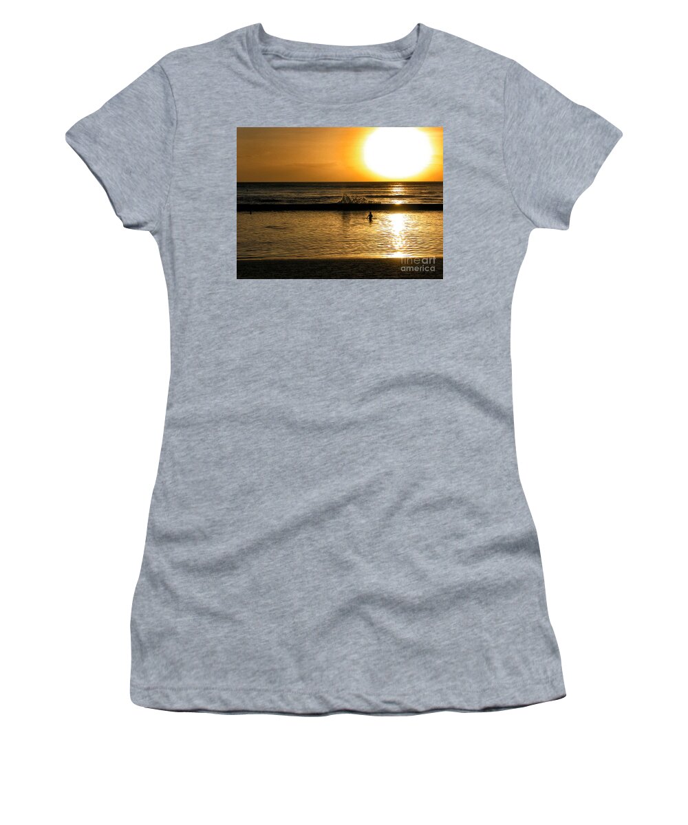 Hawaii Women's T-Shirt featuring the photograph Fun In the Sun #1 by Timothy Hacker
