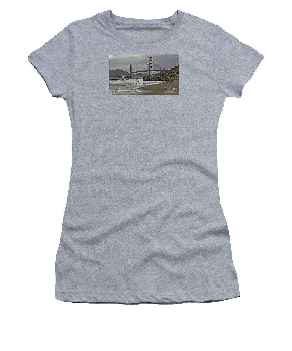 Golden Gate Bridge Women's T-Shirt featuring the photograph Golden Gate Study #1 by Joyce Creswell