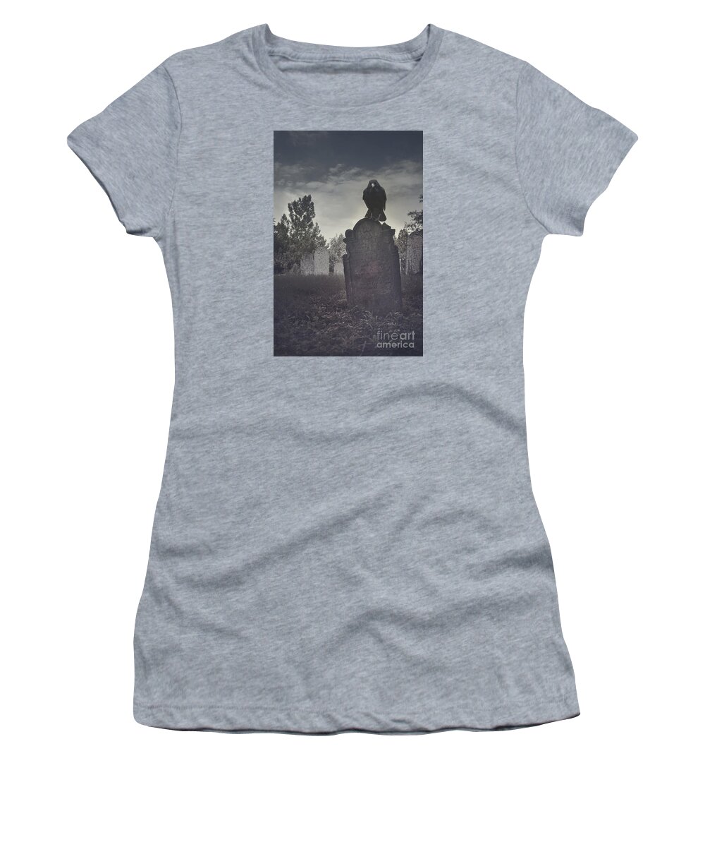 Graveyard Women's T-Shirt featuring the photograph Graveyard by Jelena Jovanovic