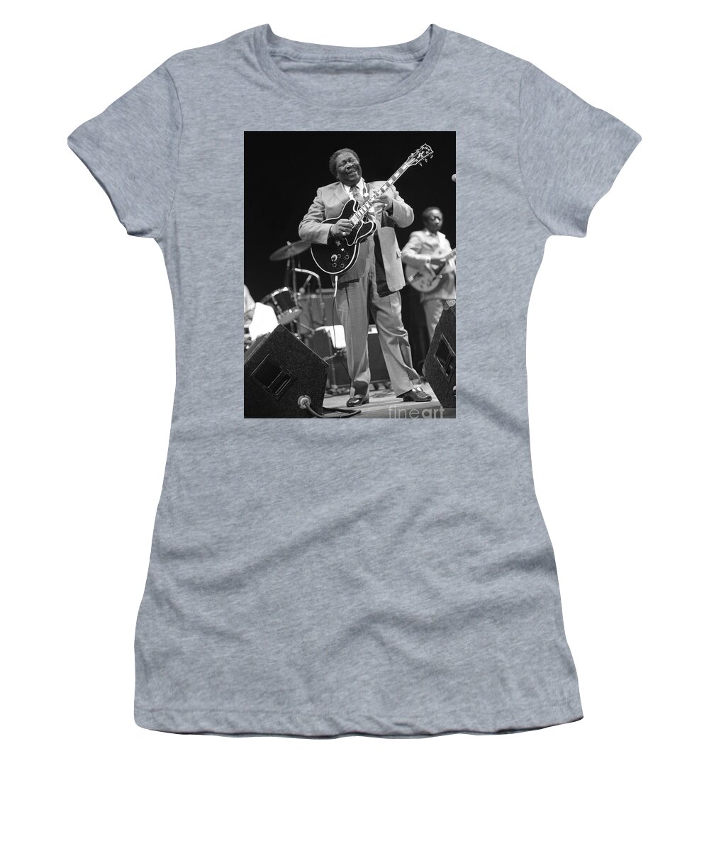 Singer And Songwriter Women's T-Shirt featuring the photograph BB. King #3 by Concert Photos