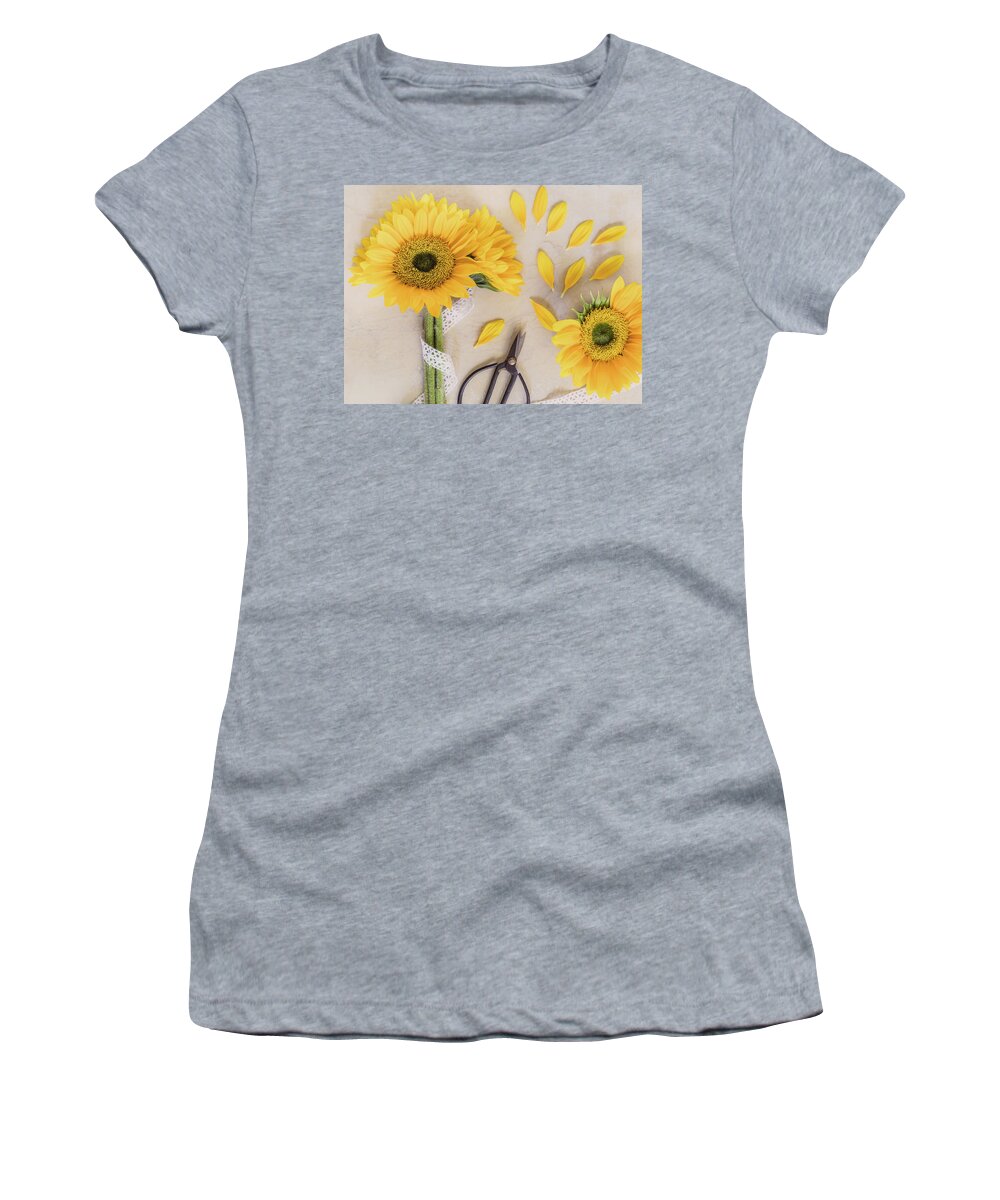 Sunflower Women's T-Shirt featuring the photograph Pick Me by Kim Hojnacki