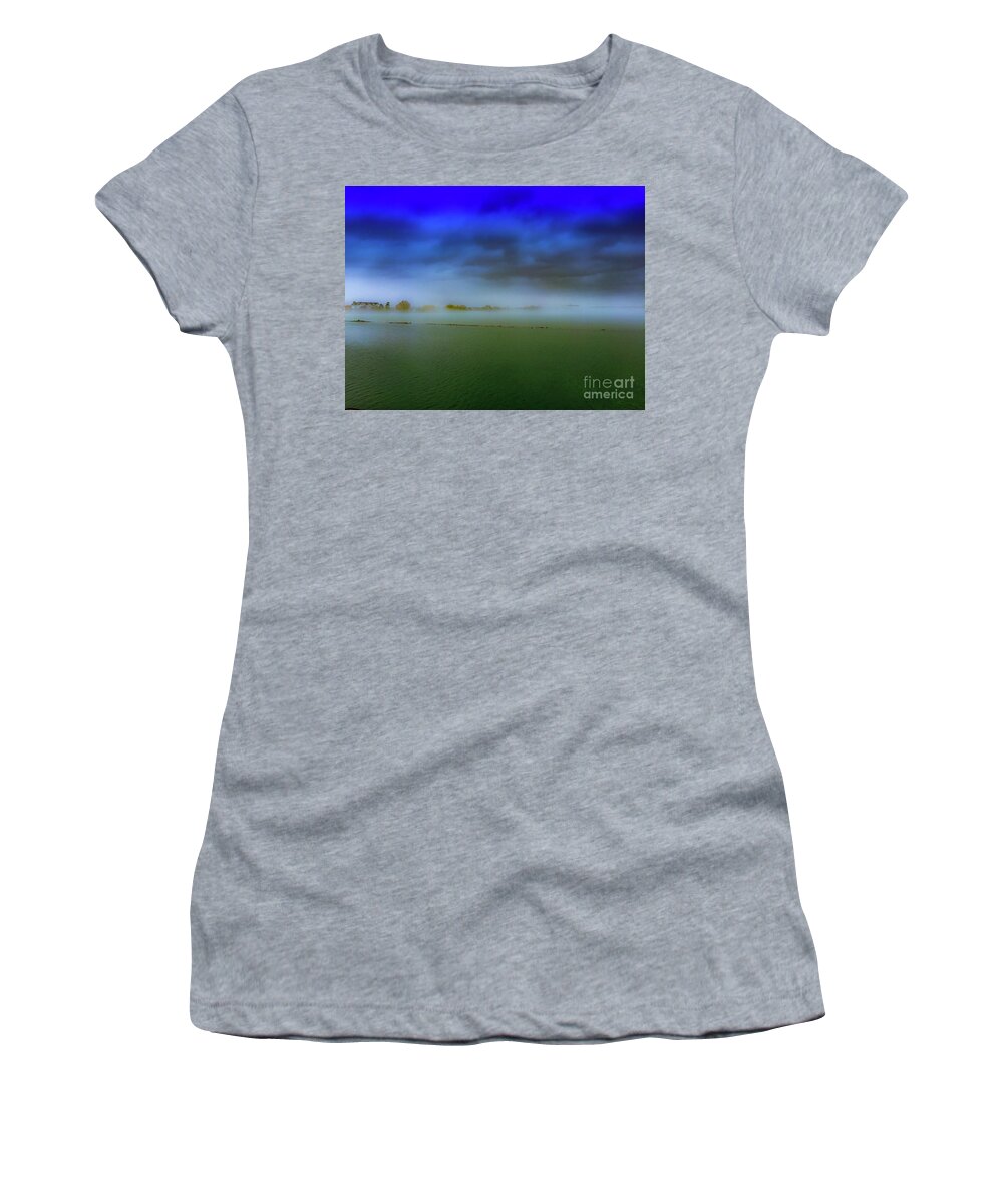 Fog Women's T-Shirt featuring the photograph Lake Fog #1 by William Norton