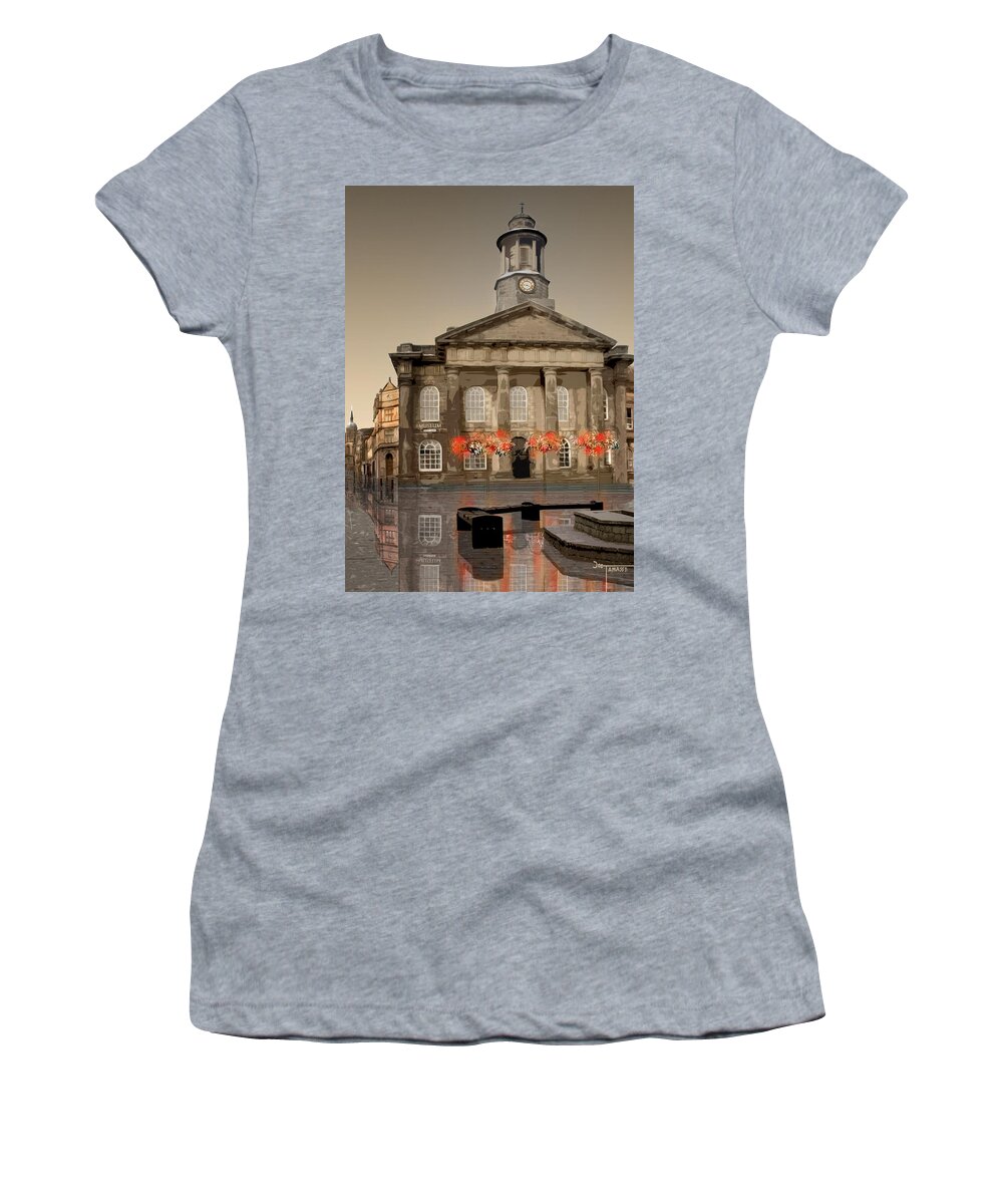 Lancaster Women's T-Shirt featuring the digital art Lancaster Museum mini by Joe Tamassy