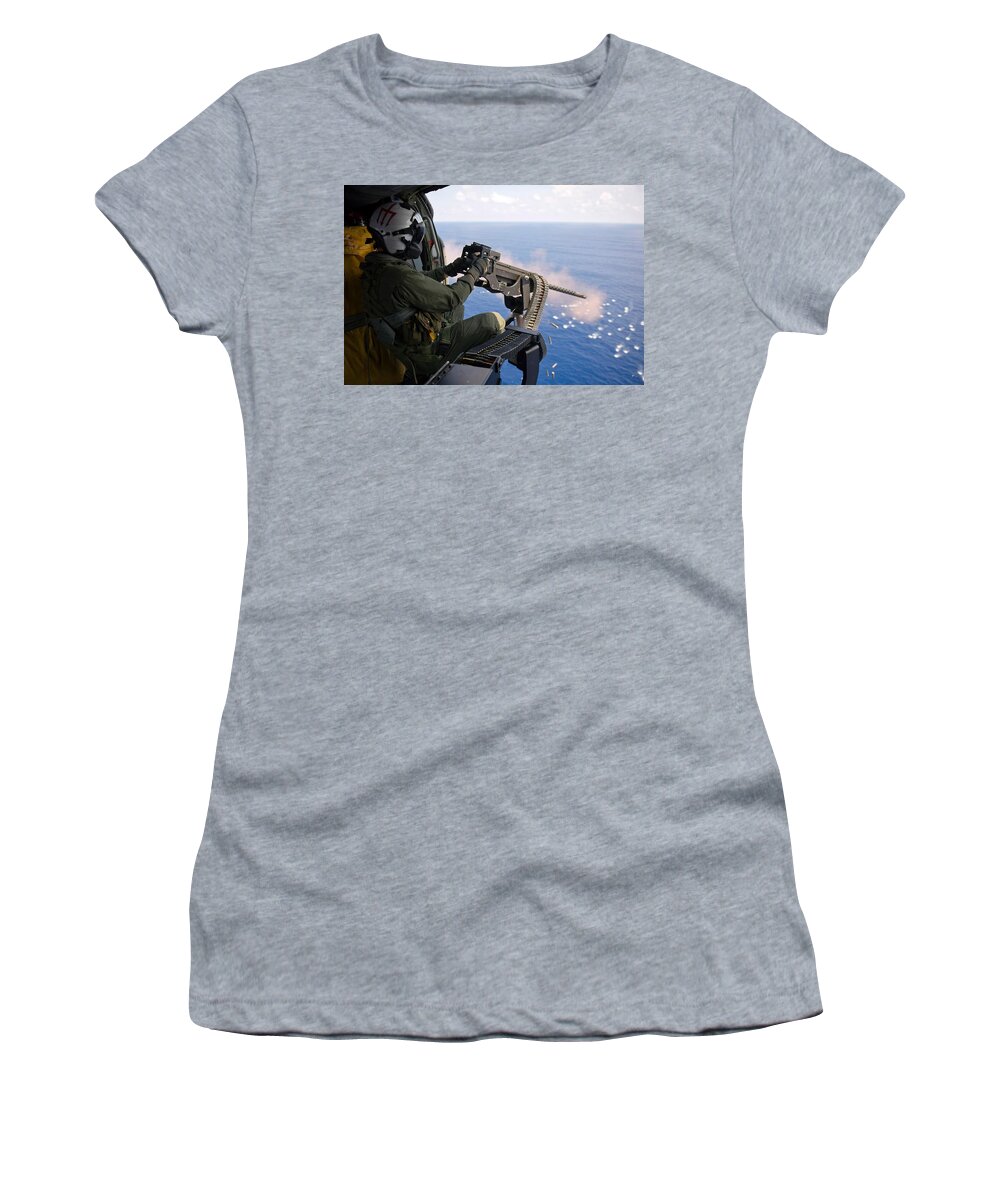 Machine Gun Women's T-Shirt featuring the digital art Machine Gun #1 by Maye Loeser