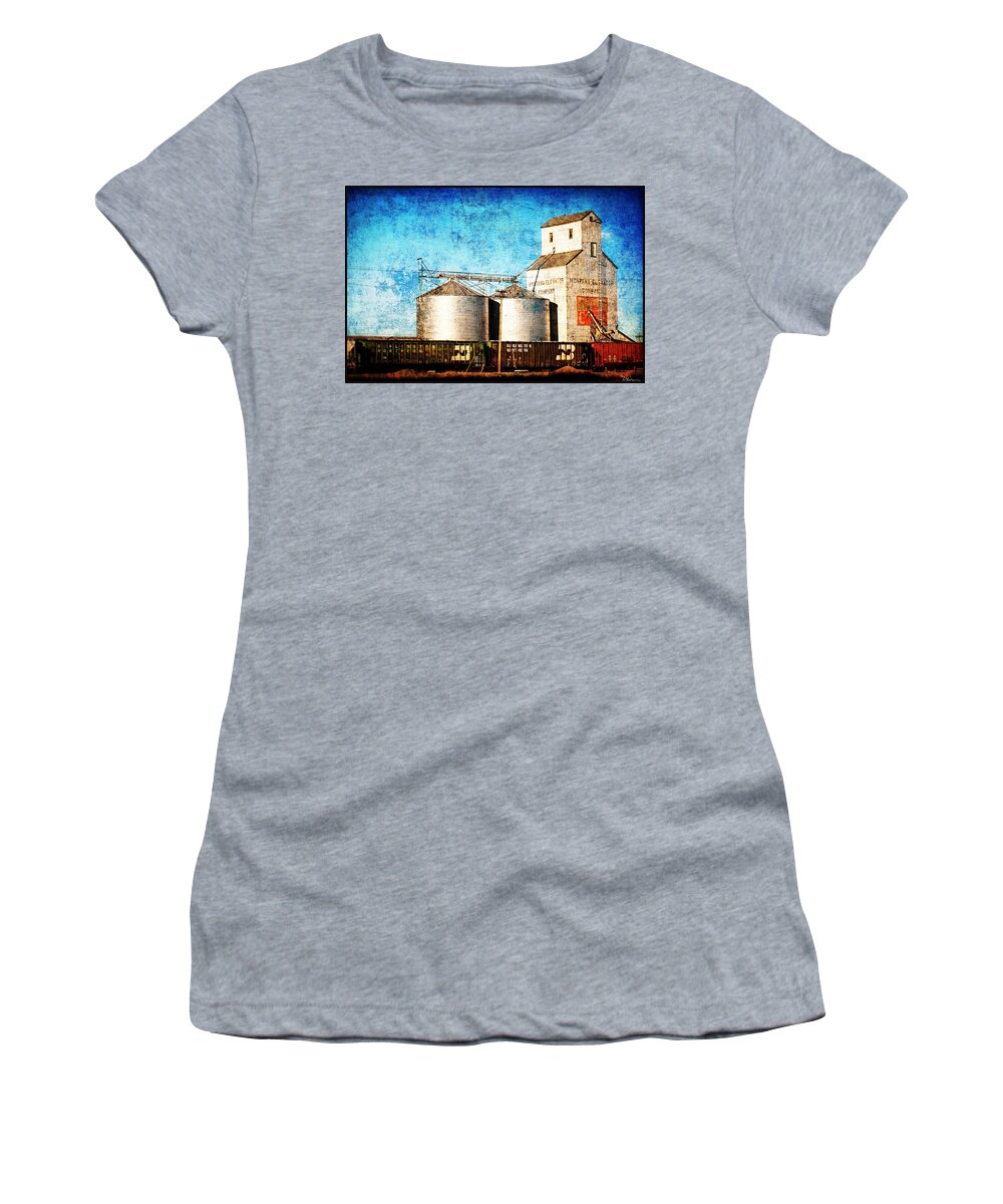 Montana Women's T-Shirt featuring the photograph Montana Elevator #1 by Peggy Dietz