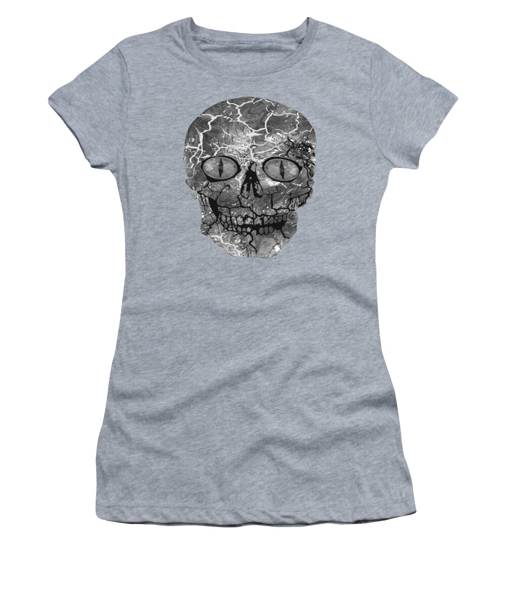 Lenaowens Women's T-Shirt featuring the digital art My Spooky Gothic Halloween by OLena Art