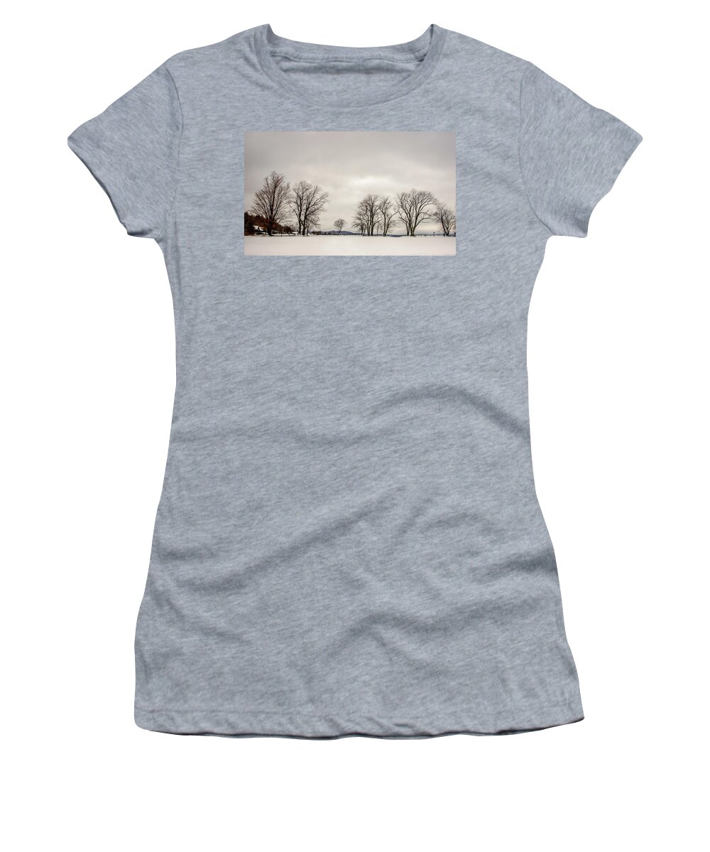 Landscape Women's T-Shirt featuring the photograph Naked Treeline #2 by Robert Mitchell