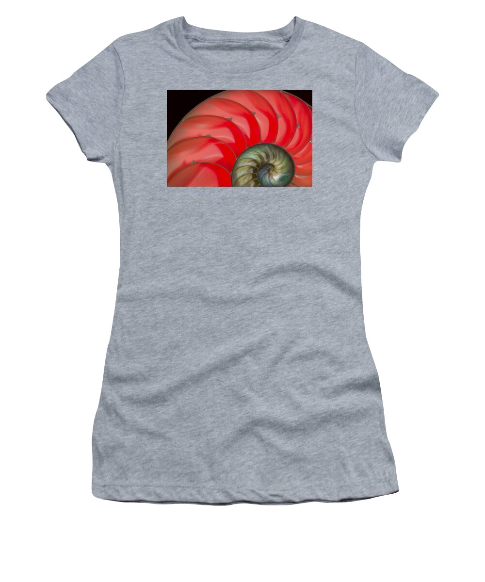 Jean Noren Women's T-Shirt featuring the photograph Nautilus #2 by Jean Noren