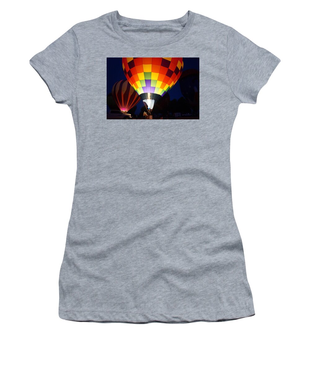 Albany Women's T-Shirt featuring the photograph Night Glow #1 by Beth Collins