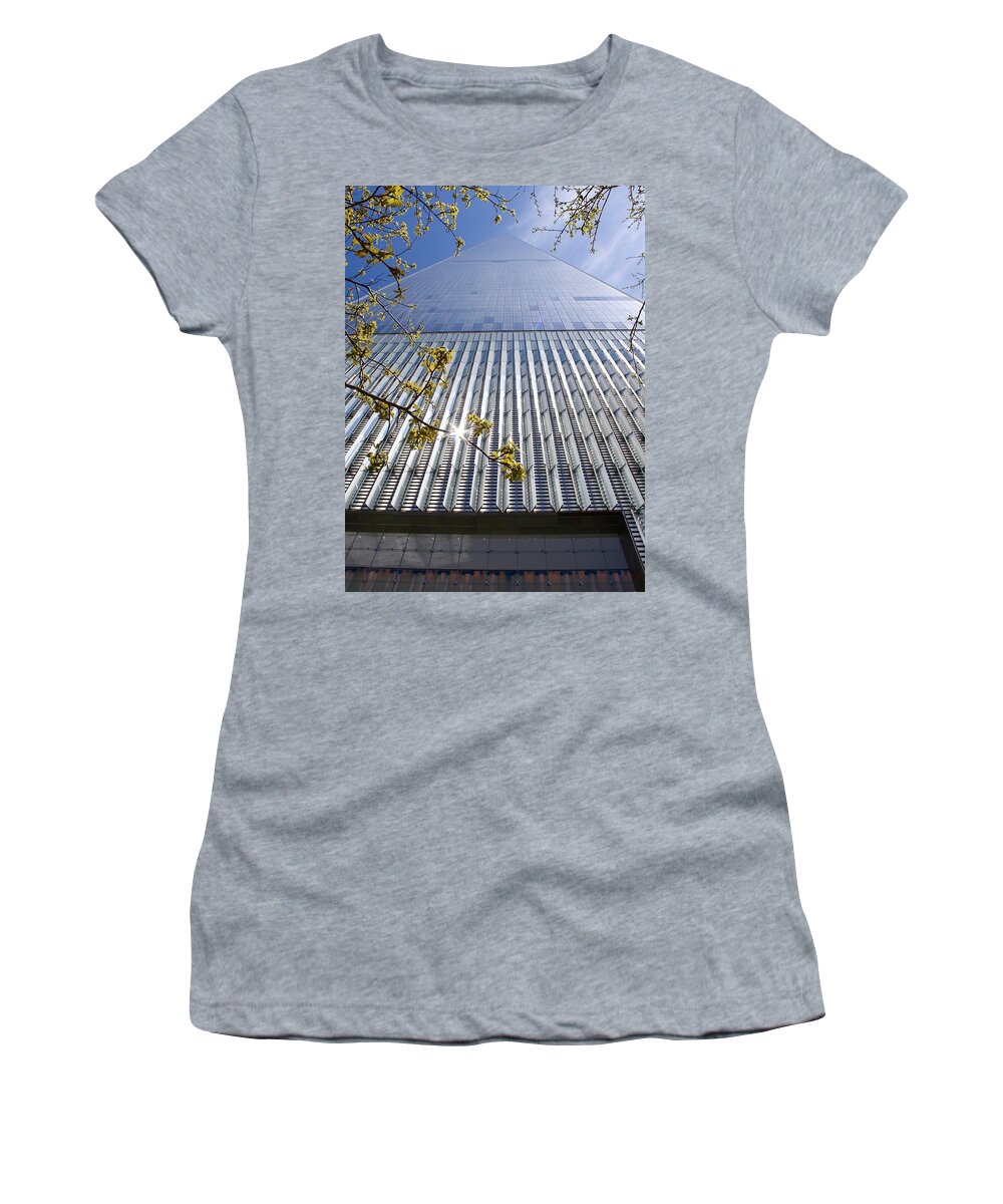 One World Trade Center Women's T-Shirt featuring the photograph One World Trade Center #1 by Flavia Westerwelle