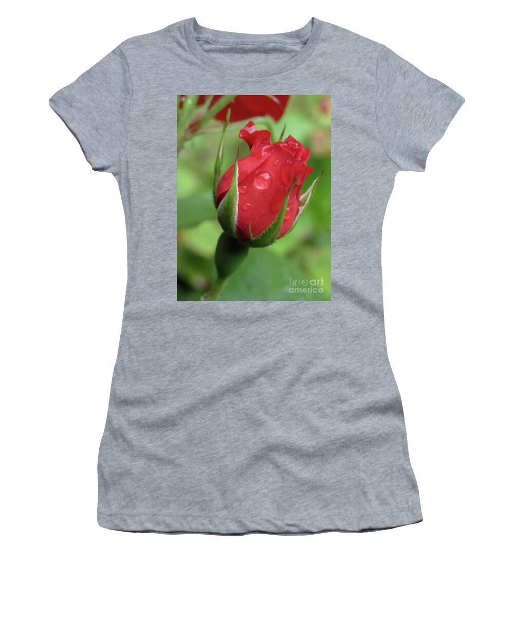 Rosebud Women's T-Shirt featuring the photograph Only You #1 by Kim Tran