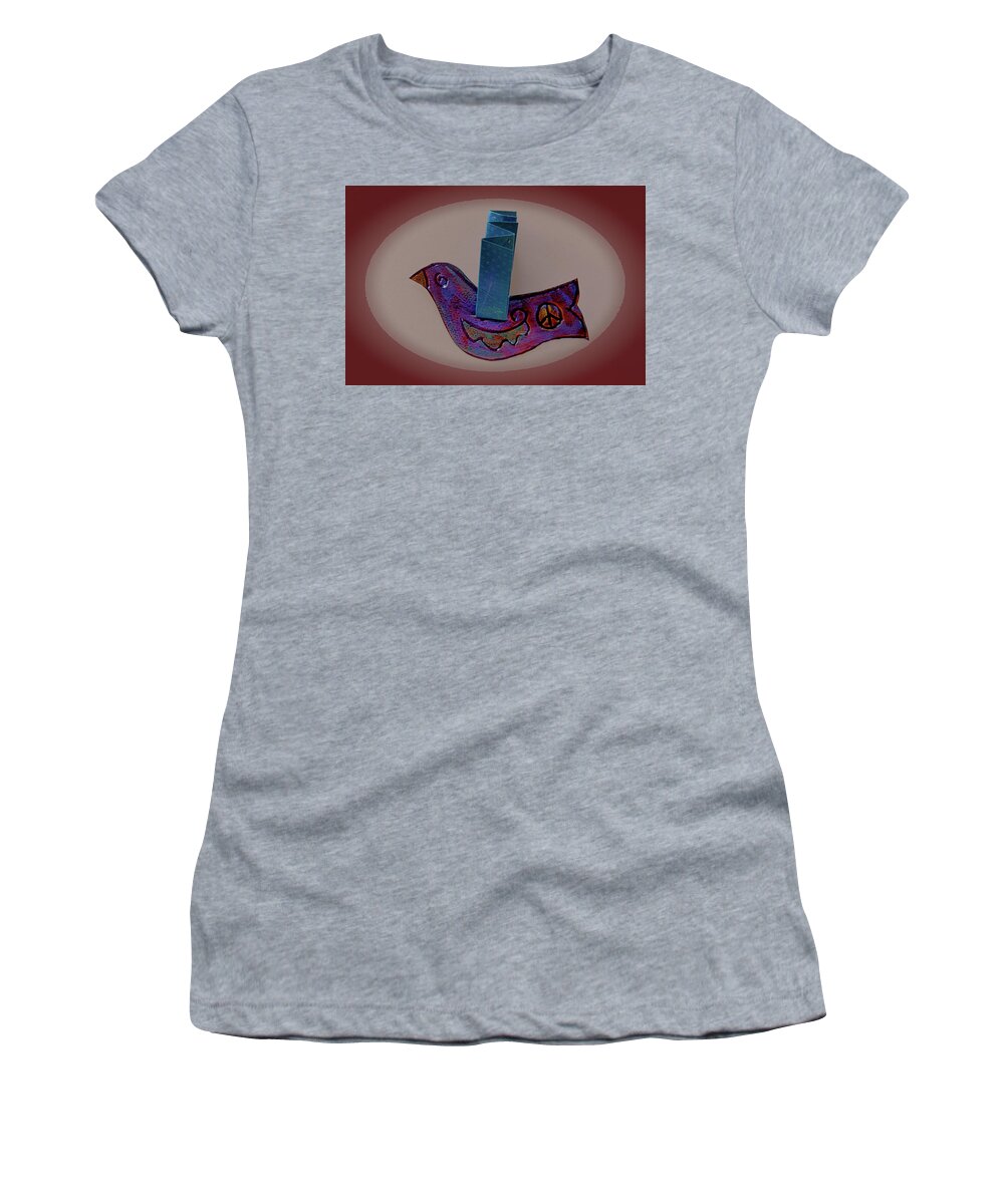 Paper Art Women's T-Shirt featuring the photograph Peace Dove #1 by Floyd Hopper