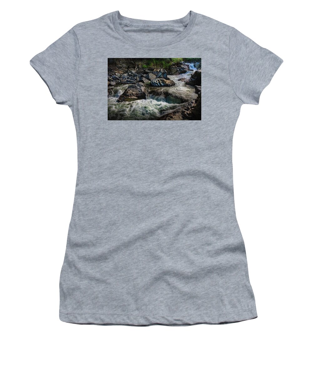 Pilchuck River Women's T-Shirt featuring the photograph Pilchuck River, WA by Mike Penney
