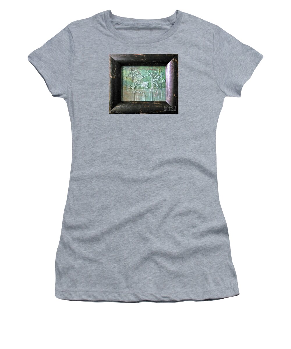 Plants Women's T-Shirt featuring the glass art Pond by Alone Larsen