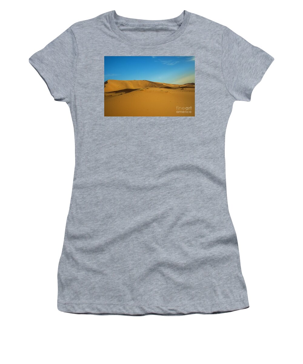 Algeria Women's T-Shirt featuring the photograph Sahara Morocco by Patricia Hofmeester