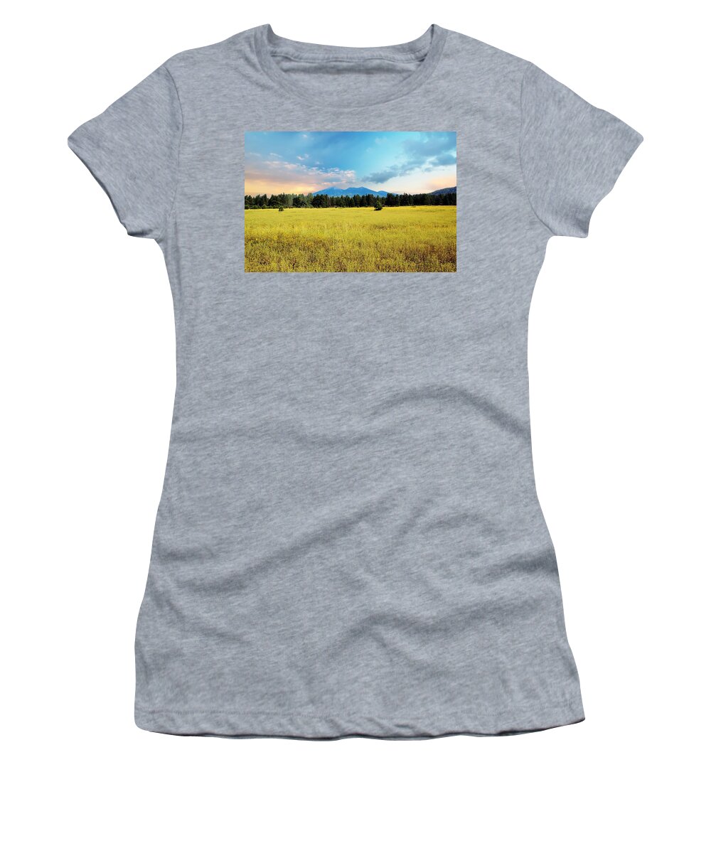 San Francisco Peaks Women's T-Shirt featuring the photograph San Francisco Peaks #2 by Kelly Wade