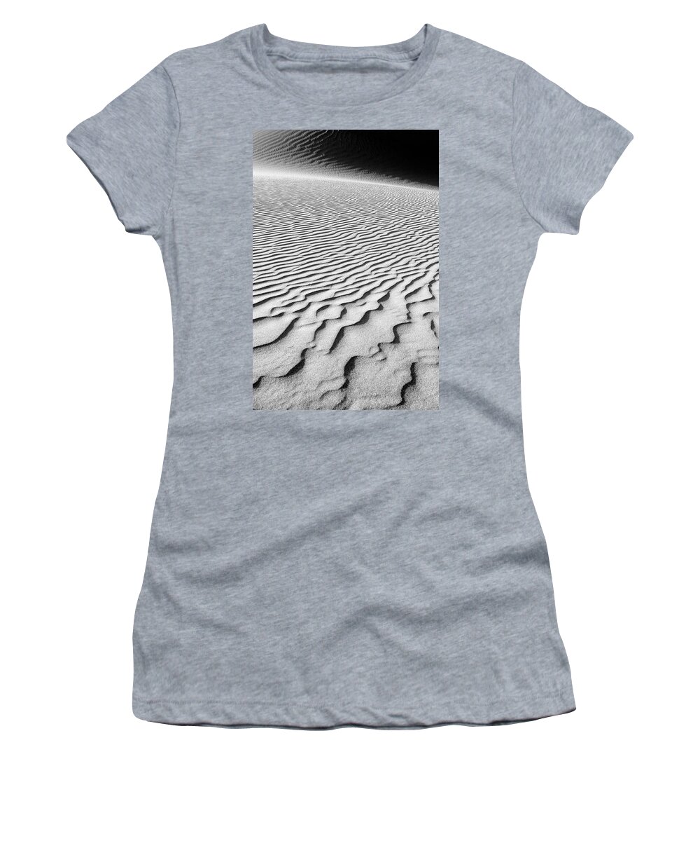 Sand Women's T-Shirt featuring the photograph Sand Dunes - Death Valley National Park #1 by Steve Ellison