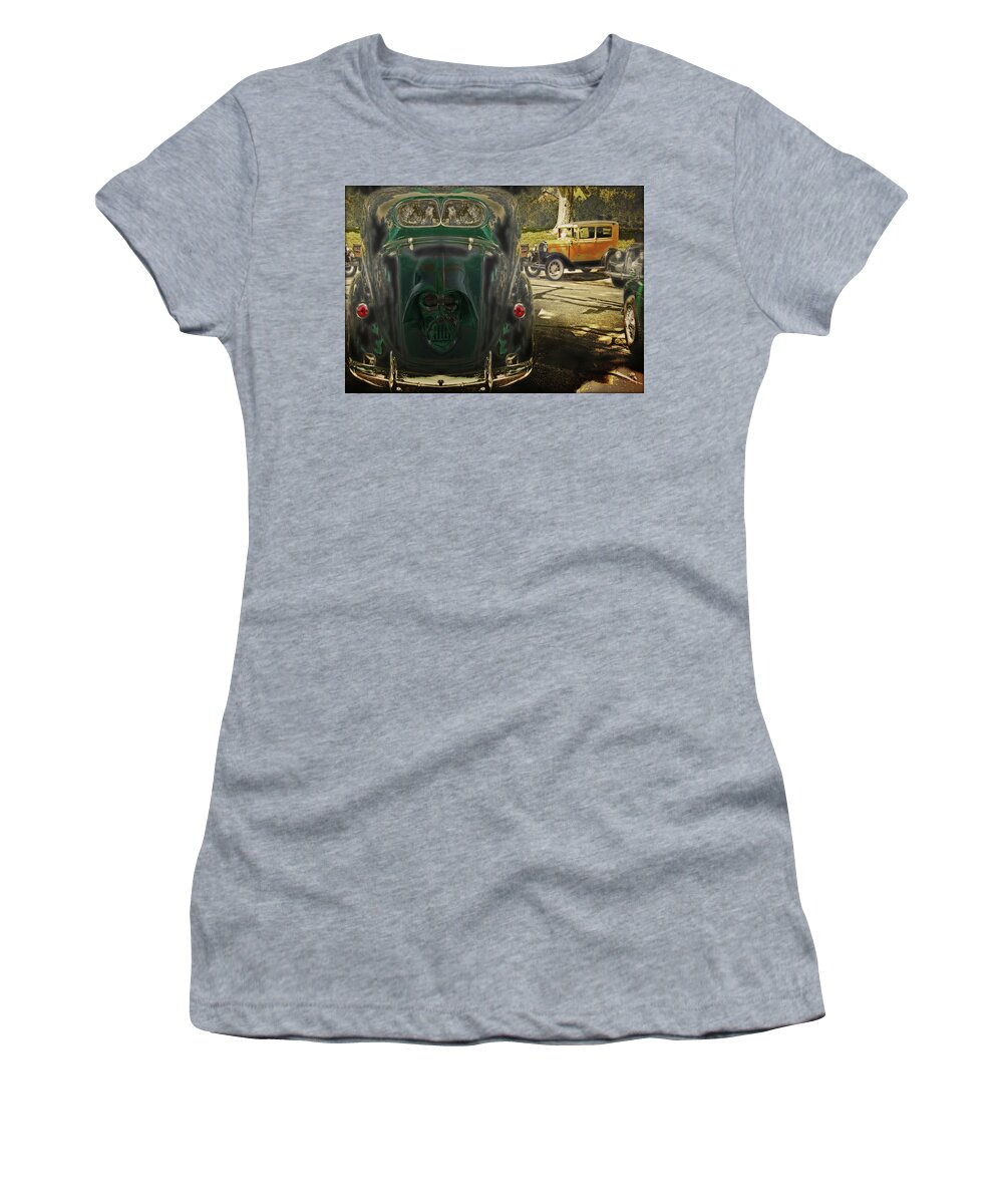 Cars Women's T-Shirt featuring the photograph Space Invader #1 by John Anderson