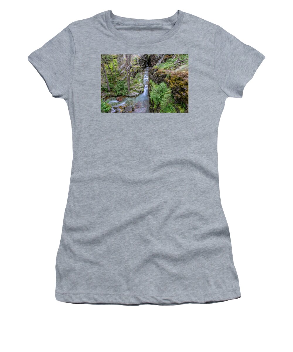 Sunrift Gorge Women's T-Shirt featuring the photograph Sunrift Gorge #1 by Jack Bell