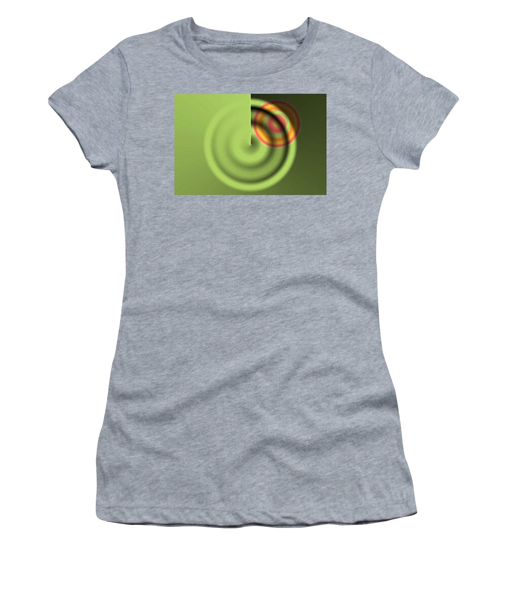 Abstract Women's T-Shirt featuring the digital art Targe #1 by Susan Baker