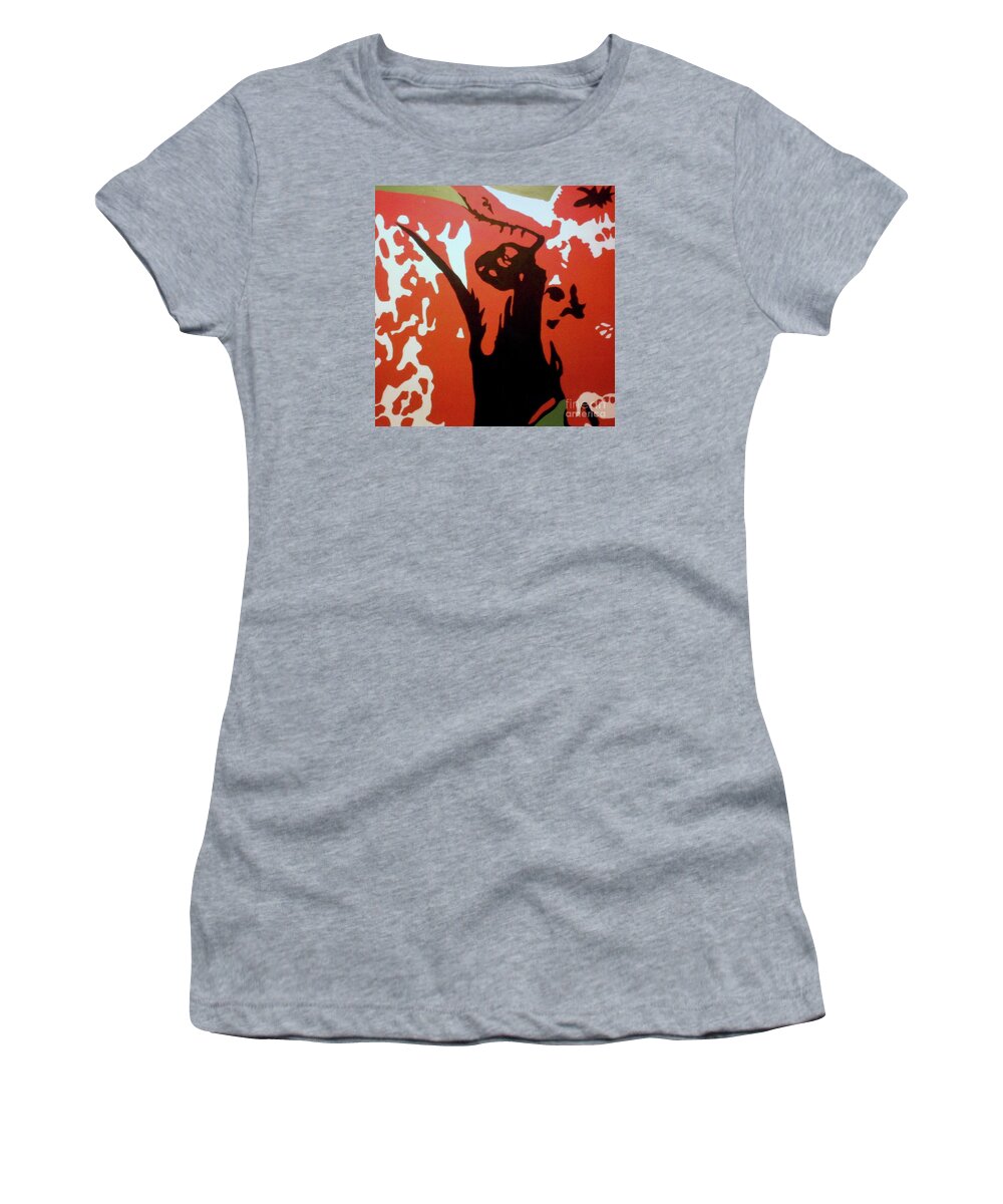 Texas Longhorns Women's T-Shirt featuring the painting Texas is My Hometown by Patsy Walton