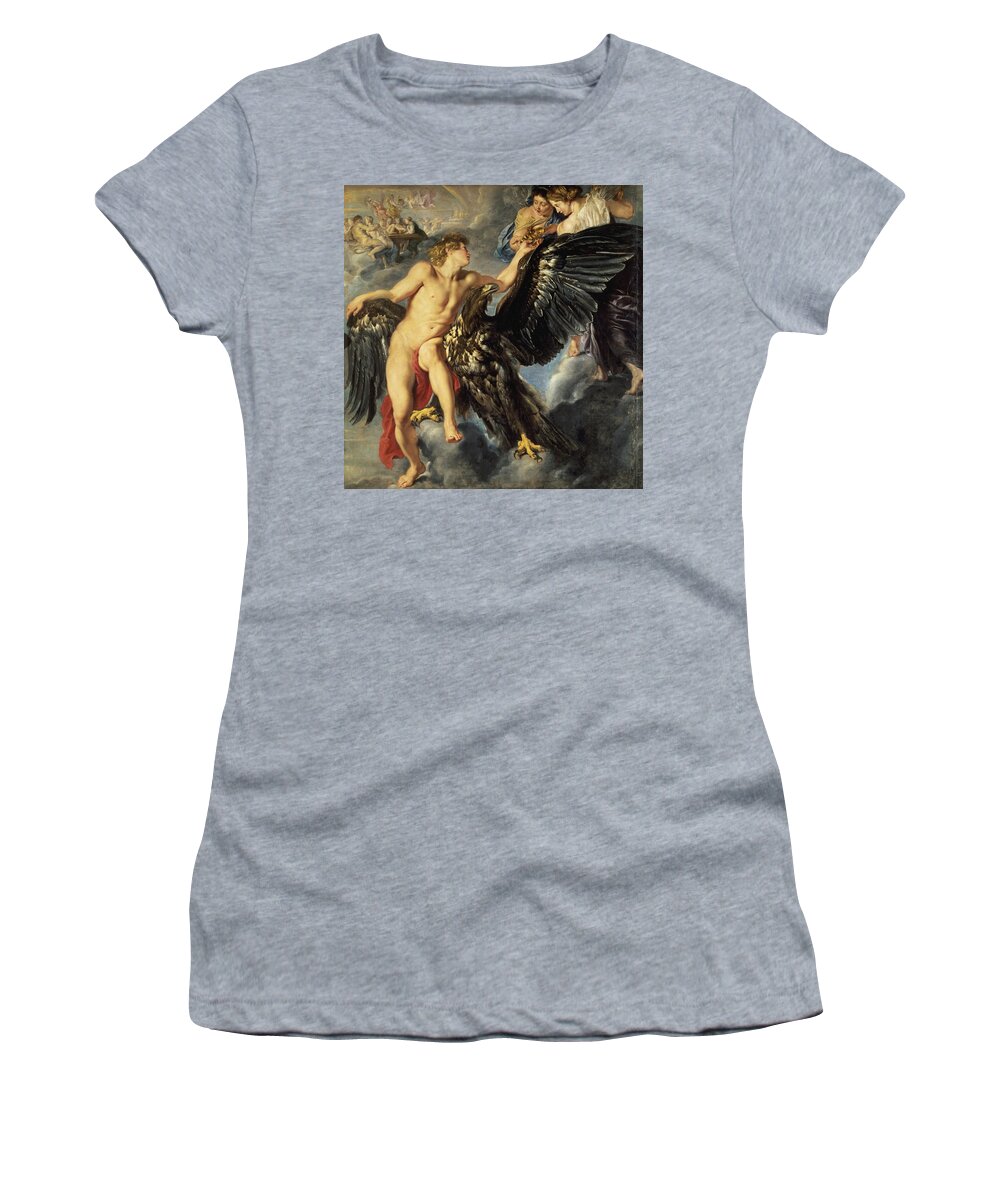 Ufo Women's T-Shirt featuring the painting The Kidnapping Of Ganymede #1 by Peter Paul Rubens
