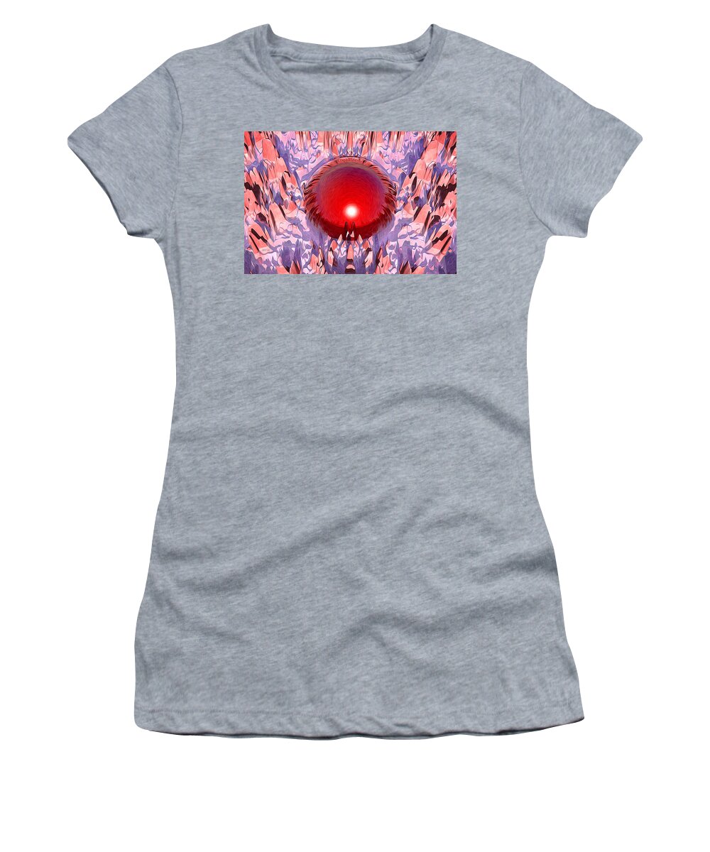 Mars Women's T-Shirt featuring the digital art The Red Planet by Phil Perkins