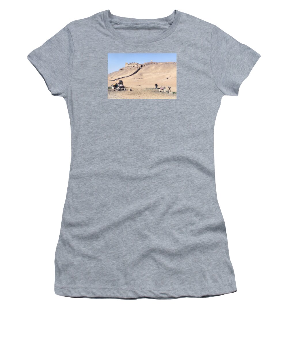 Tombs Of The Nobles Women's T-Shirt featuring the photograph Tombs of the Nobles - Egypt #1 by Joana Kruse