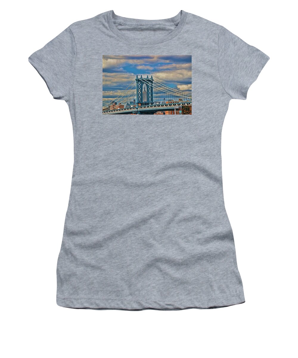 Skyscraper Women's T-Shirt featuring the photograph Two Icons #1 by Allen Beatty
