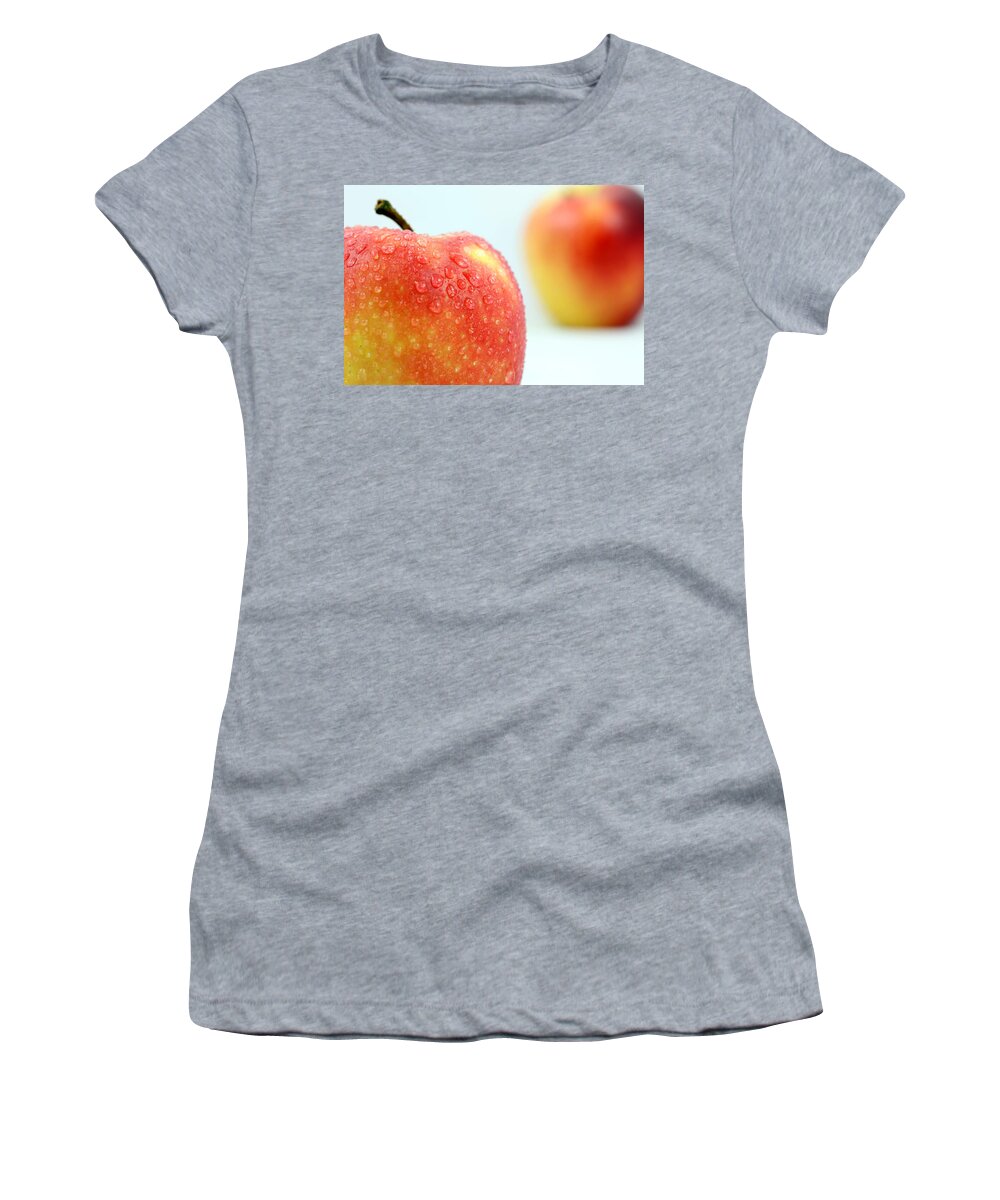Apple Women's T-Shirt featuring the photograph Two red gala apples #1 by Paul Ge