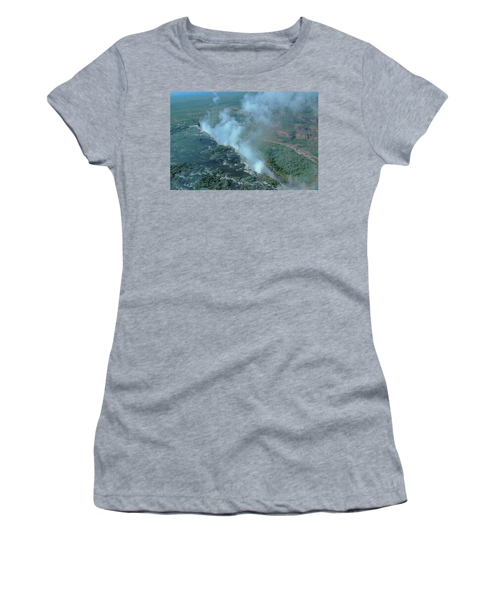 Victoria Falls Women's T-Shirt featuring the photograph Victoria Falls by Richard Krebs
