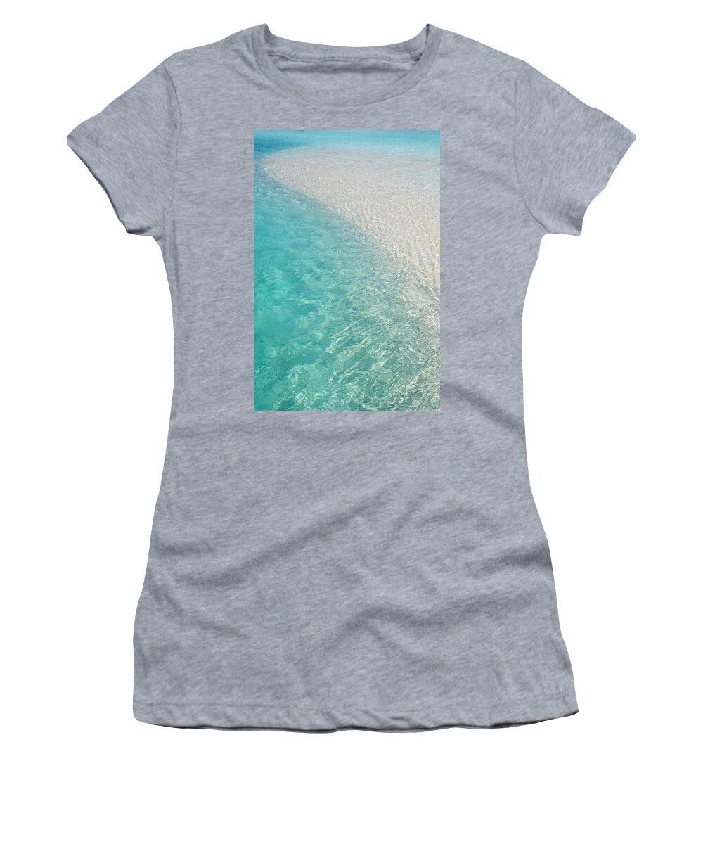 Jenny Rainbow Fine Art Photography Women's T-Shirt featuring the photograph Water Meditation I. Five Elements. Healing with Feng Shui and Color Therapy in Interior Design #2 by Jenny Rainbow