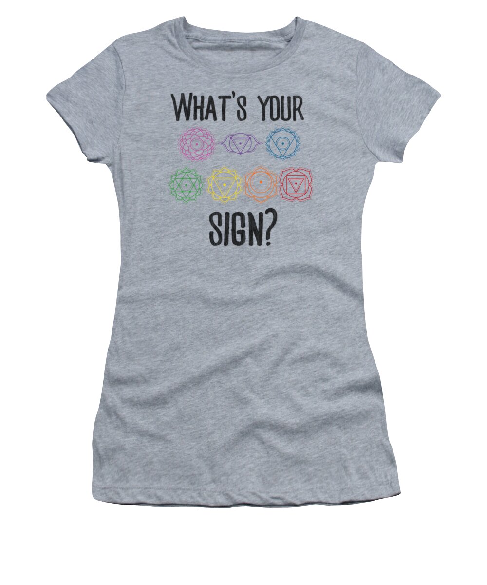 Chakra Women's T-Shirt featuring the photograph What's Your Sign - Chakra T-Shirt #1 by Thomas Leparskas