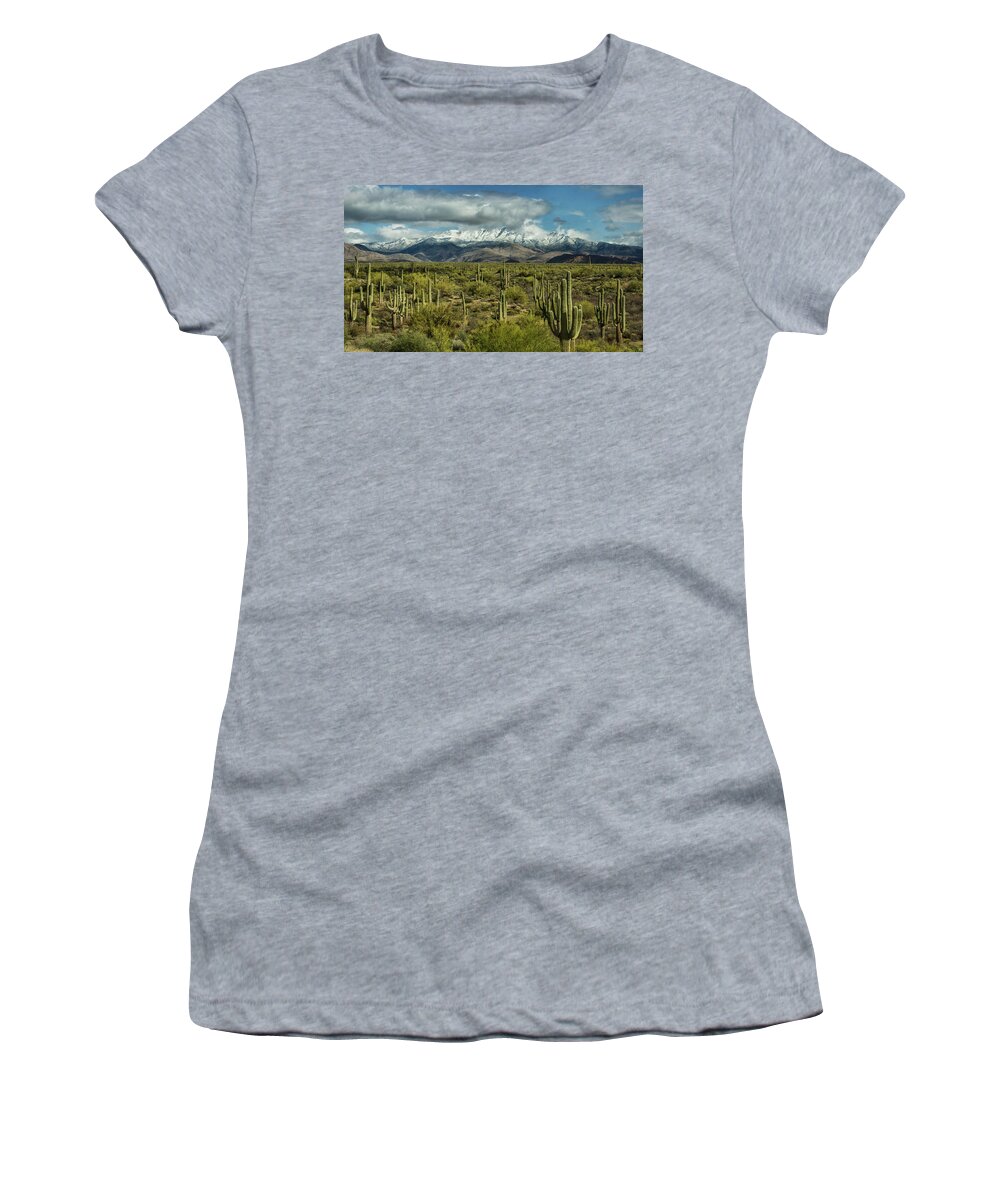 Arizona Women's T-Shirt featuring the photograph Winter Sonoran Style #2 by Saija Lehtonen