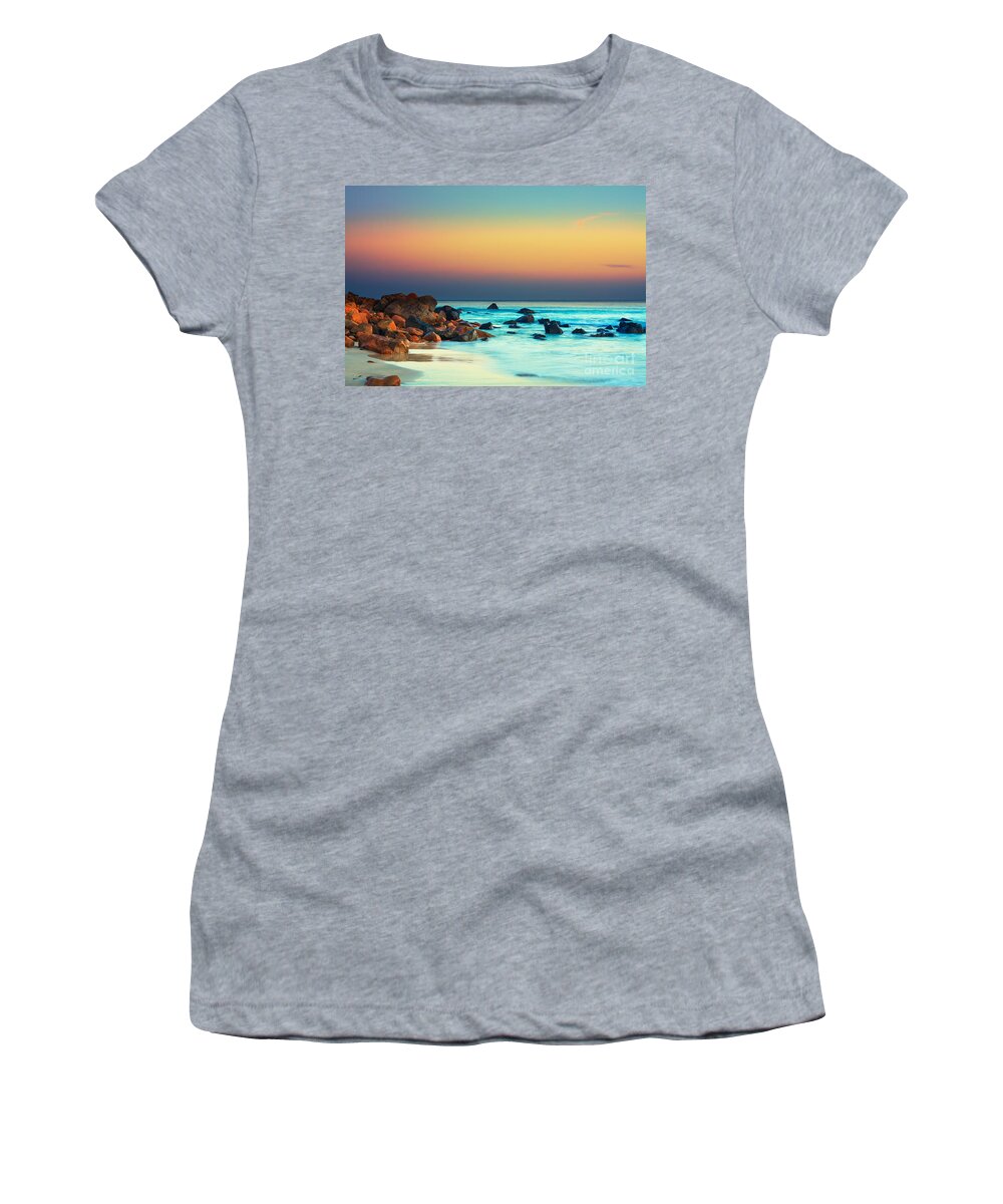 Beautiful Women's T-Shirt featuring the photograph Sunset #10 by MotHaiBaPhoto Prints