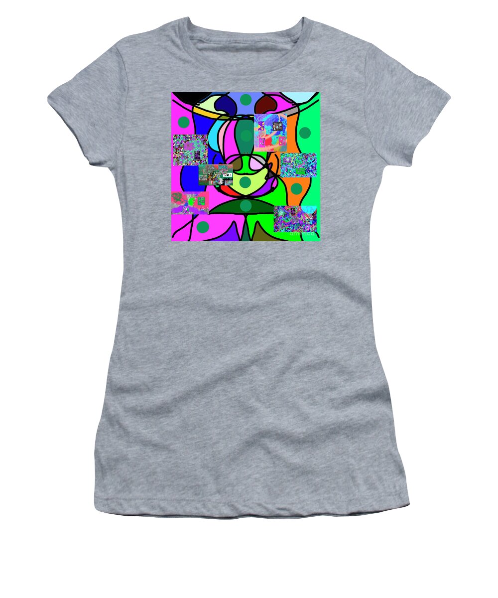 Walter Paul Bebirian Women's T-Shirt featuring the digital art 11-25-2015eabcd by Walter Paul Bebirian