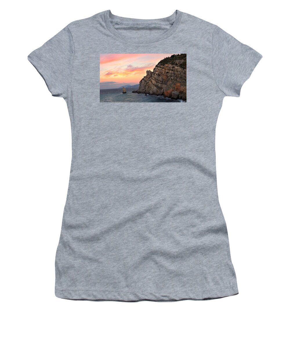 Coastline Women's T-Shirt featuring the photograph Coastline #11 by Jackie Russo