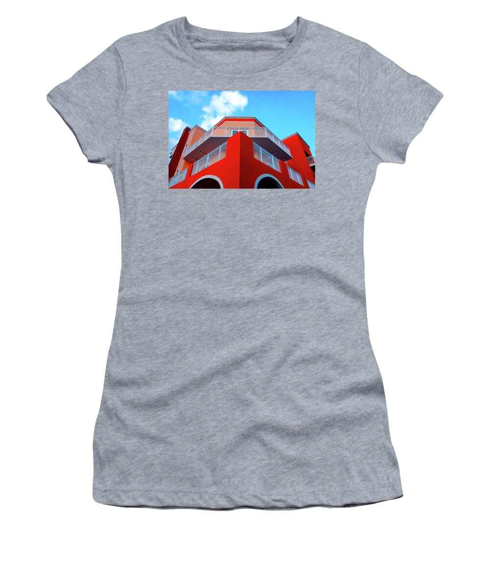 Building Women's T-Shirt featuring the photograph 11- Deco Sky by Joseph Keane