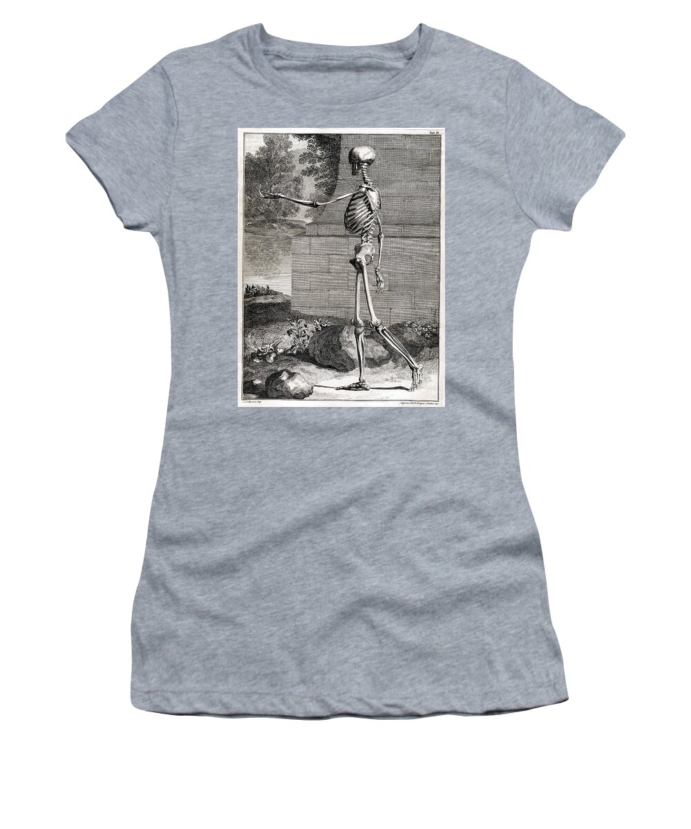 Science Women's T-Shirt featuring the photograph 18th Century Anatomical Engraving #12 by Science Source