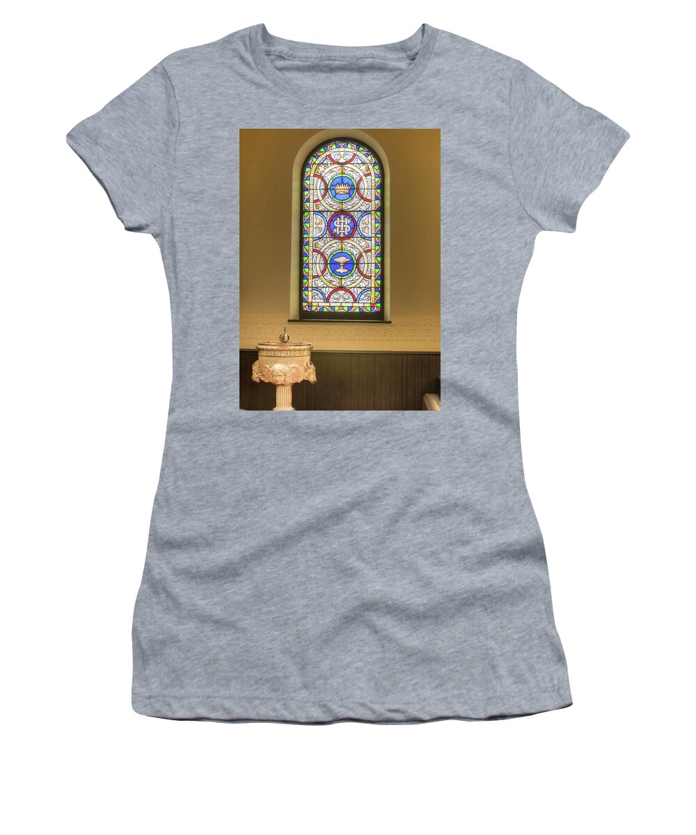 Saint Annes Women's T-Shirt featuring the digital art Saint Anne's Windows #13 by Jim Proctor