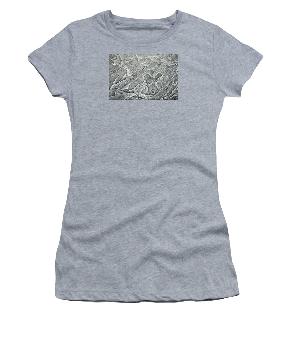 Abstract Women's T-Shirt featuring the photograph Stone background #16 by Tom Gowanlock
