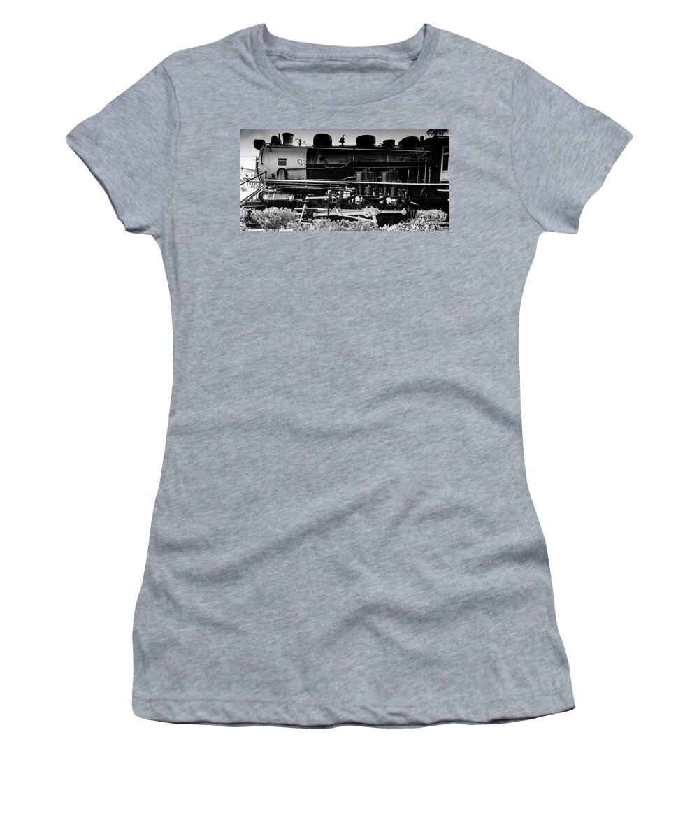 Steam Women's T-Shirt featuring the photograph 1918 Buffalo Creek and Gauley #14 Steam Locomotive by Thomas Marchessault