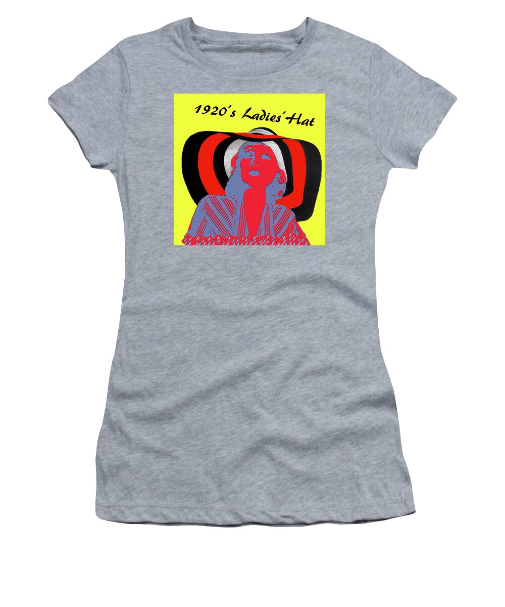 Fashion Women's T-Shirt featuring the photograph 1920s Ladies Hat by Bruce IORIO