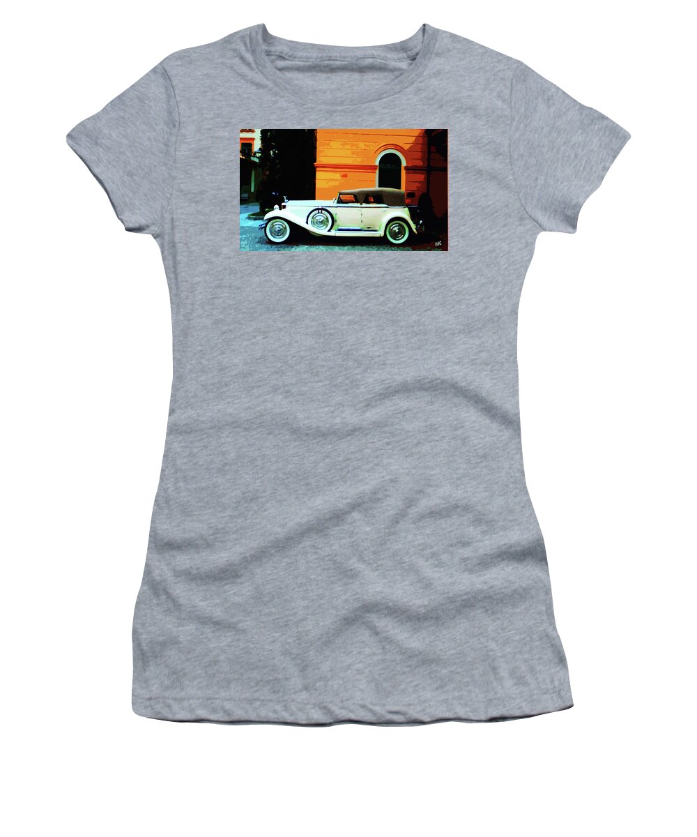 Automobiles Women's T-Shirt featuring the painting 1930 Isotta-Fraschini by CHAZ Daugherty