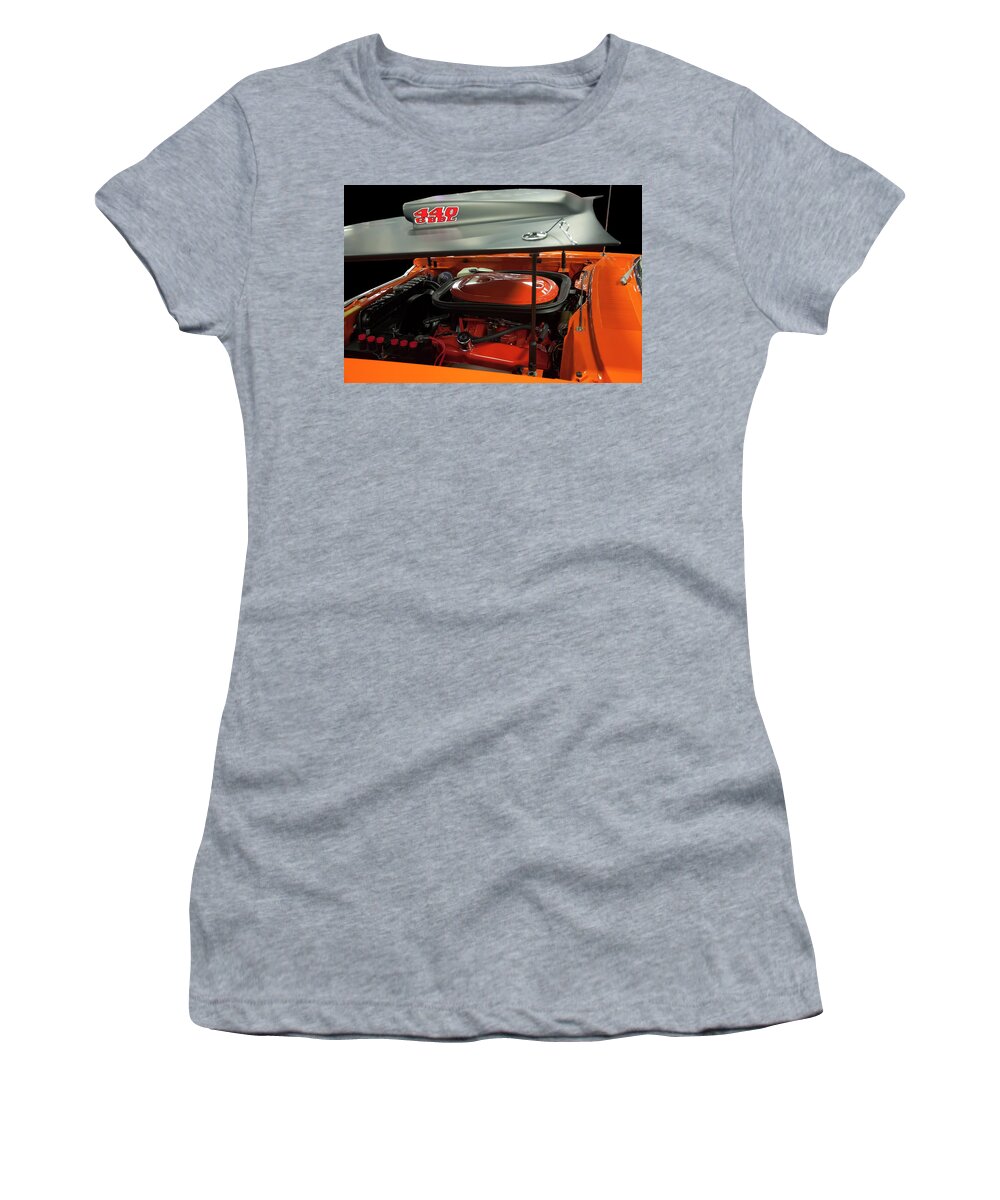 1969 Plymouth Road Runner A12 Women's T-Shirt featuring the photograph Plymouth 440 6 Pack by Flees Photos