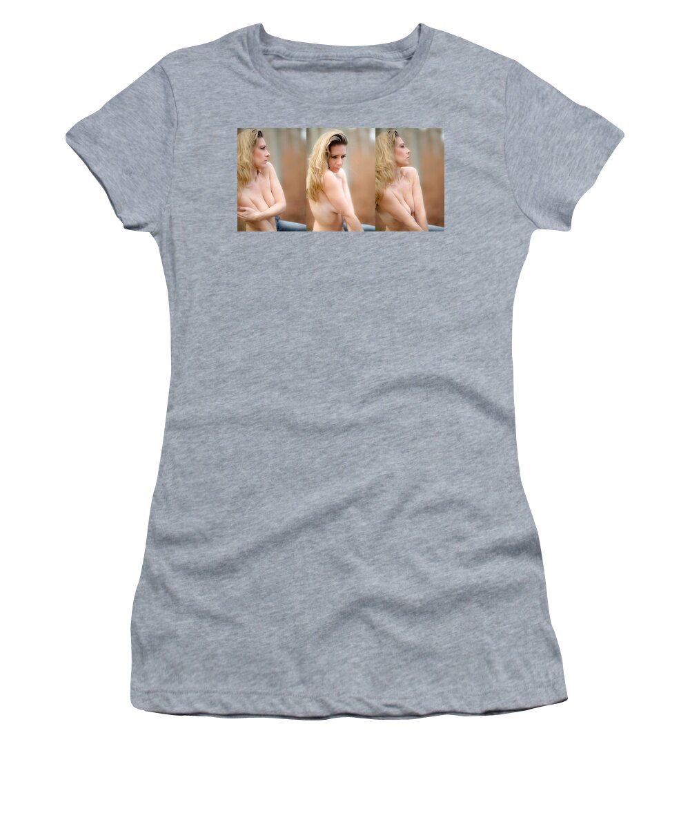 Woman Women's T-Shirt featuring the photograph 3 Times A Lady #2 by Ralf Kaiser